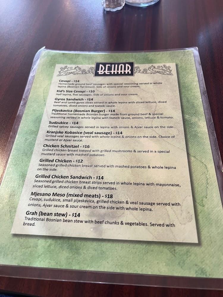 BEHAR CAFE Menu image 1